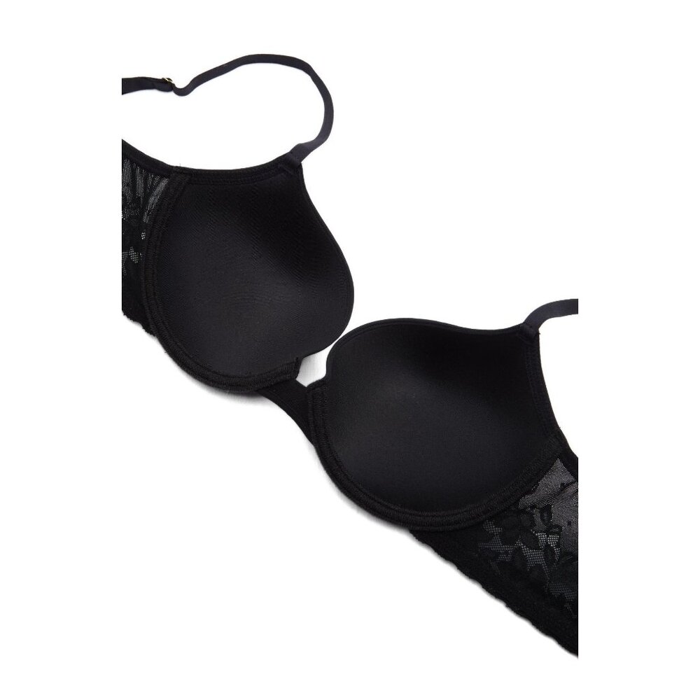 🆕Natori Sheer Glamour Push-Up Underwire T-Shirt Bra  34DD Black #727252 - Picture 6 of 10